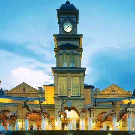 Un casino africano en un parque de atracciones